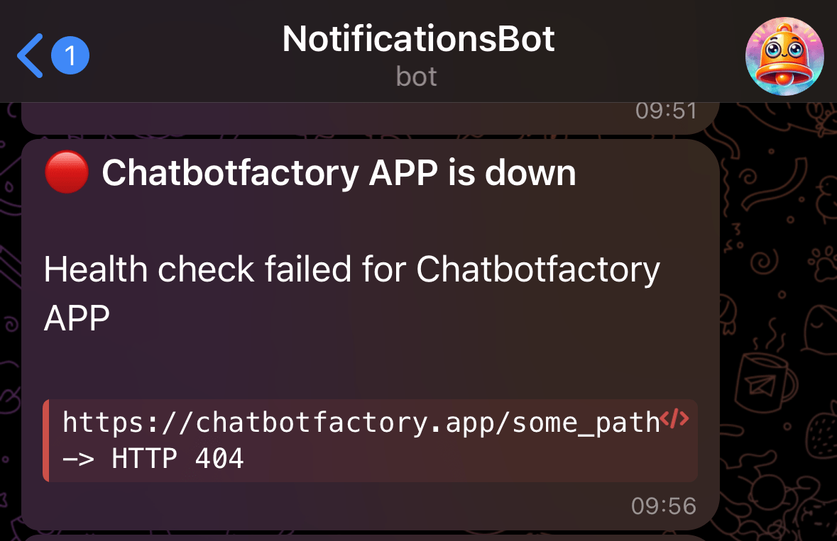 App Down Notification